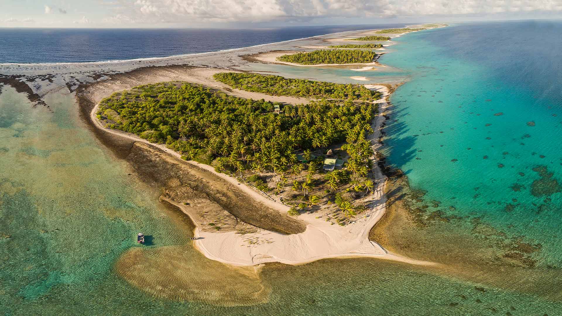 Fafarua Private Island — vue rêve du motu à Tikehau